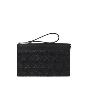 25 FW 페라가모 엠보스드 로고 가죽 클러치 769473 TP432003401