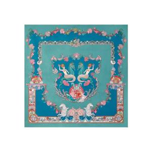 25 FW 베르사체 코랄 시어터 실크 스카프 10016001A15147 TP438304452