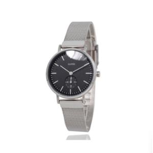 [로이드] 엘메이트 심플 다이얼 블랙실버 메쉬시계 LL2M19304MBS