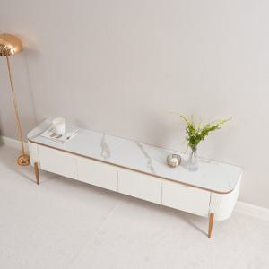 폴로까사 릴리 화이트 템바보드 세라믹 TV다이 거실장 1800