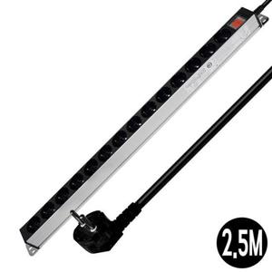 멀티탭 서버랙 알루미늄 멀티 서버탭 14구 2.5M 16A 콘센트안전커버