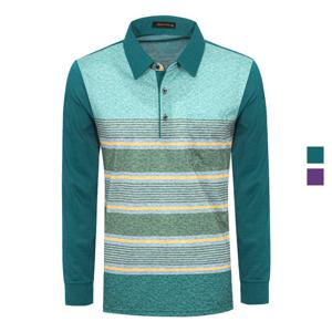 토마스하디 남성 코튼 폴리 스트라이프 카라 티셔츠 Model No_I2-5W012