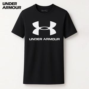 언더아머 라이브 스포츠스타일 그래픽 주니어 반팔티 K 걸스 블랙 1361182-001-1