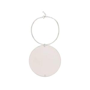 Courreges 로고 인그레이빙 튜브 목걸이 423ACO006LA0001 9000 TP934680595