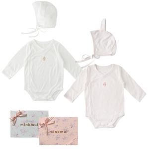 M밍크뮤D (쌍둥이선물)25SS 필라젠SET배내바디슈트(2벌세트) (351700400213)