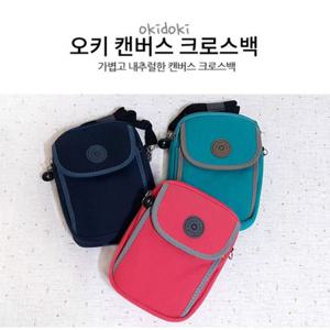 오키 캔버스 크로스백 핸드폰가방 미니크로스백