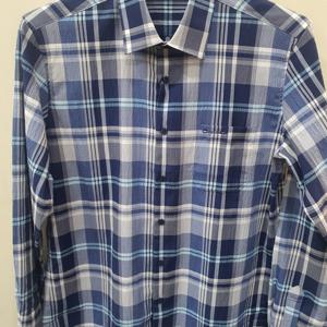 [크로커다일남성]봄 린넨 써커 체크 긴팔 남방(CDAABWS1415)_CA