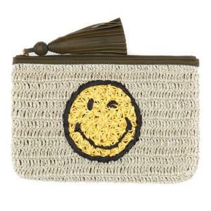 안야힌드마치 위빙 스마일리 페이스 자수 클러치 201896 STEAM