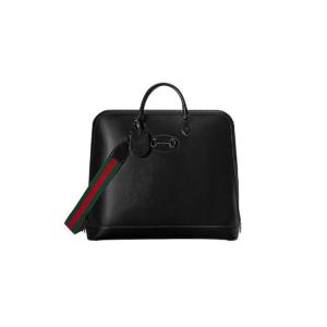 구찌 홀스빗 1955 라지 더플백 블랙 레더 614401-0YK7J-1060