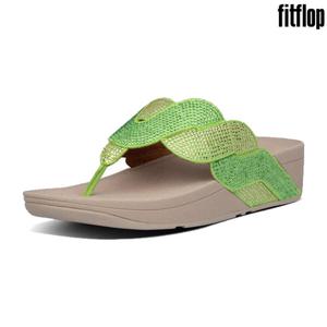 핏플랍 Microwobbleboard 페이즐리 로프 라임그린 여성 신발 BJ8-763