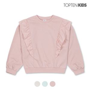 [탑텐키즈][탑텐키즈] 여아 테리 러플 맨투맨_MKC3TR2001