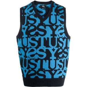 스투시 브이넥 슬리브리스 스택 스웨터 조끼 117192 DNVY