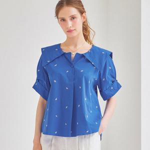 [매긴]리프 마린 카라 블라우스_PBMF5M1BL5241