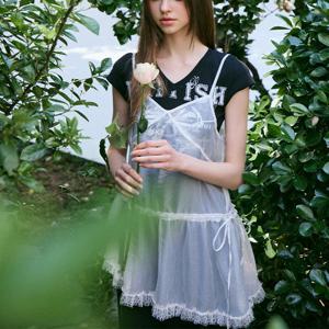 [에고이스트][BLUE LABEL] 언발 시스루 레이어드 원피스 (ER2OOP07)