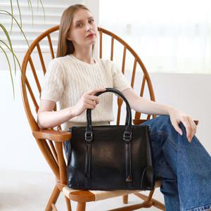 [선물증정] 힐링그래스 고급 소가죽 클래식 토트백 숄더백 2way 데일리백 HGSG2399