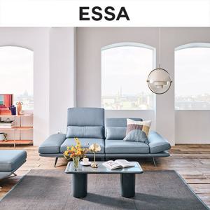 [GS단독][쿠션&상품권증정] 에싸 엠마 와이드 3인 리프트기능 론도 소가죽 소파+스툴