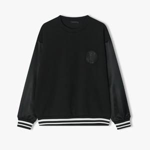 리버클래시 25S/S 블랙 글로시 슬리브 바시티 스폼셔츠 LLS41503