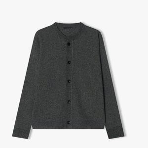 리버클래시 25S/S 블랙 엘보패치 라운드넥 가디건 LLS51505