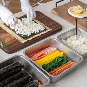 [알텐바흐]알텐바흐 뽀큐트 밧드 스텐 반찬통 바트 밀폐용기 밧트 스테인레스 사각 주방 중+대+특대 세트