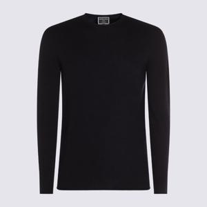 조르지오아르마니 블랙 롱 슬리브 크루넥 스웨터 8NSM03 SM96ZU