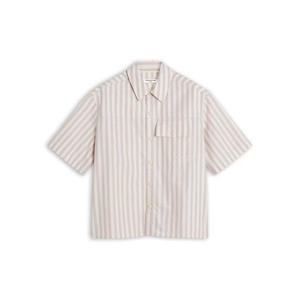 메종키츠네 반팔 셔츠 OM00429WC5045 0189 CORK STRIPE