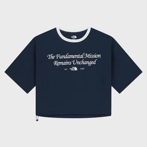 [노스페이스 화이트라벨]여성 아이라 반팔 라운드티 NT7UR37K_NAV