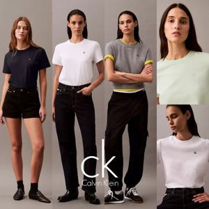 캘빈 클라인 Calvin Klein 40WP105 여자 아카이브 로고 코튼 반팔 티셔츠