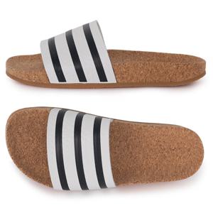 아디다스 여성 아딜렛 코르크 슬라이드 슬리퍼 BA7210