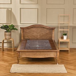 [돌침대]구들장건강 원목침대 해솔SS 슈퍼싱글 홍칠보석 온열침대