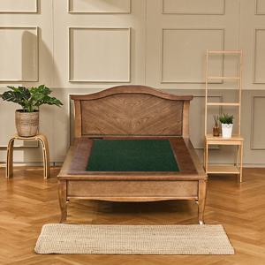 [돌침대]구들장건강 원목침대 해솔SS 슈퍼싱글 딥그린 온열침대