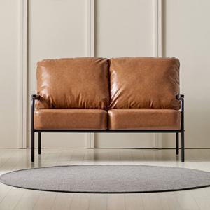 파로마 네오 피카 2인 소파 블랙 프레임 NES1547