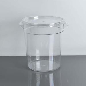 다용도 저장용기 투명 PC원형 저장용기 4Qt