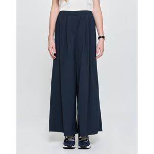 헤지스 여성 25FW 코튼 나일론 롱 와이드 밴딩 팬츠 네이비 HSPA5C704N2