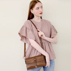 [선물증정] 힐링그래스 여성 소가죽 릴렌백 플랩형 미니 크로스백 HGSG0407