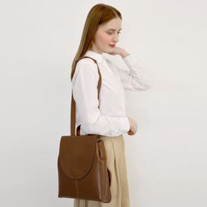 [선물증정] 힐링그래스 여성용 소가죽 슬림 백팩 숄더형 가방 HGSG2801