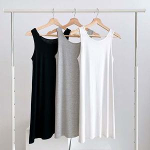 온리유 모달 이너 슬립 민소매 원피스 잠옷