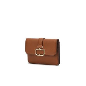 [닥스ACC] [선물포장/쇼핑백동봉] 버크백 샬롯 브라운 D장식 소가죽 카드지갑 DCHO5F552