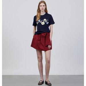 [주크] 플라워 레터링 반팔 티셔츠 Z252MSM020