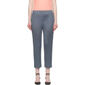 25 FW 이세이미야케 여성 블루 먼슬리 컬러 메이 슬랙스 252941F087004