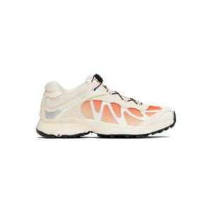 25 FW 살로몬 여성 오프 화이트   오렌지 XT 위스퍼 스니커즈 252837F128001