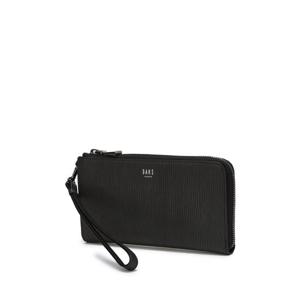 [닥스ACC] [선물포장/쇼핑백동봉] 블랙 패턴 소가죽 지퍼장지갑 DBWA5E161