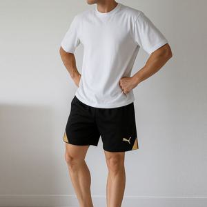 [푸마 주니어]푸마 PUMA 팀골 팀백 드라이셀 흡습건속 기능성 러닝 트레이닝 반바지 팬츠 블랙 705752-28
