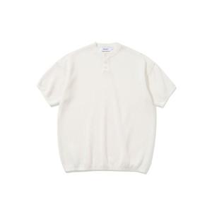 [니티드]남여공용 쿨에버 헨리넥 반팔 니트(아이보리)K25SSU09IV