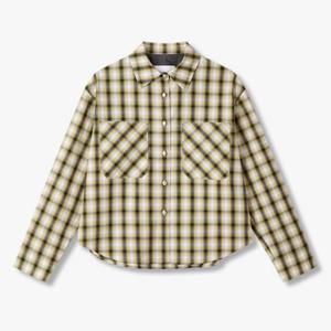 보브  (7115260381) 아웃 포켓 체크 패턴 셔츠