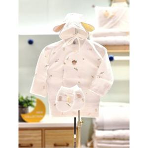 압소바 HK(3종)네이처 오가닉 배냇저고리 모자 손싸개세트(25년가을신상) (A2C10105H)