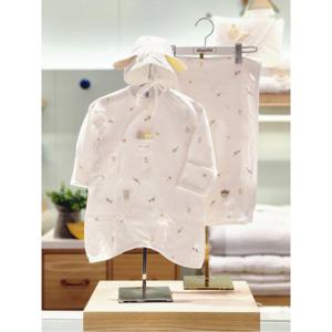 압소바 HK(신생아선물3종)네이처오가닉 배냇가운 모자 속싸개세트(25년가을) (A2C10125KK)