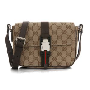 25SS 802100 FADUS 9857 구찌 GG 미니 캔버스 베이지 크로스백