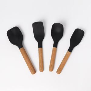 에바솔로 노르딕 실리콘 조리도구 우드 핸들 손잡이 키친툴 4종 세트