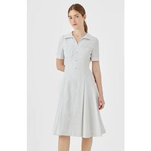 [라인어디션](N466) 오픈카라 스트라이프 원피스 (NGOPOG9900)