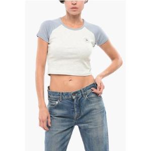 컨버스 컨버스 화이트 스카이블루 반팔 티셔츠 2078223